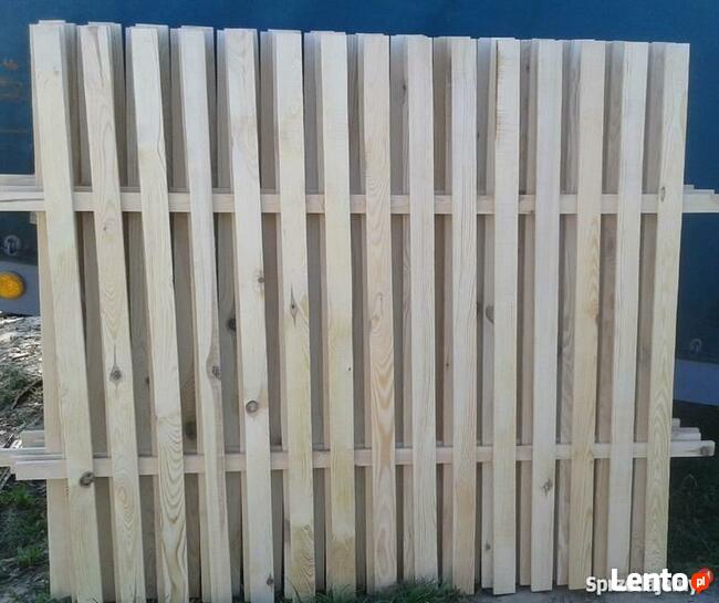 Prosty Płot sztachetowy