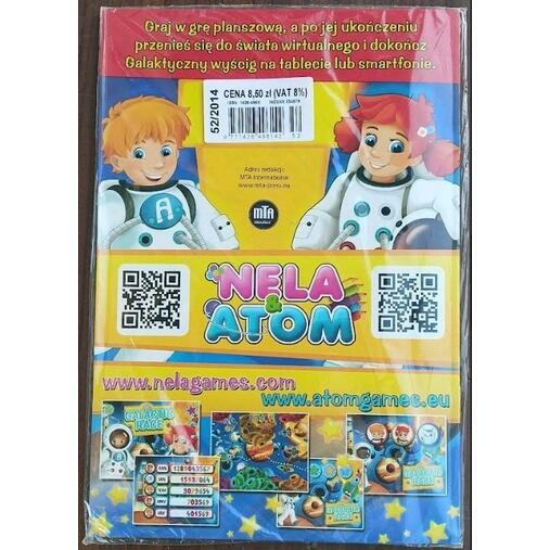 Nela i Atom ,gra planszowa dla dzieci