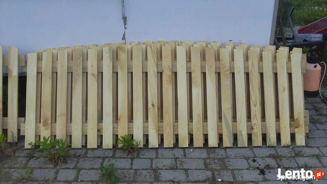 Drewniany Płot sztachetowy 2 m
