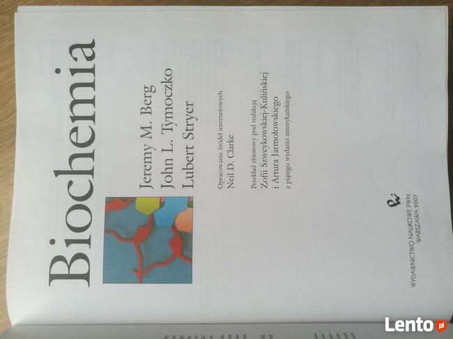 Ksiazki biochemia, fizyka,chemia