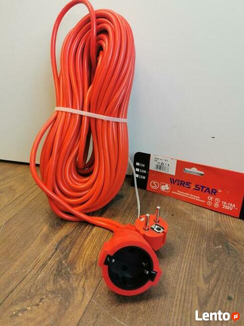 nowe kable ogrodowe budowlane 20,30,50m 3x2,5 wirestar