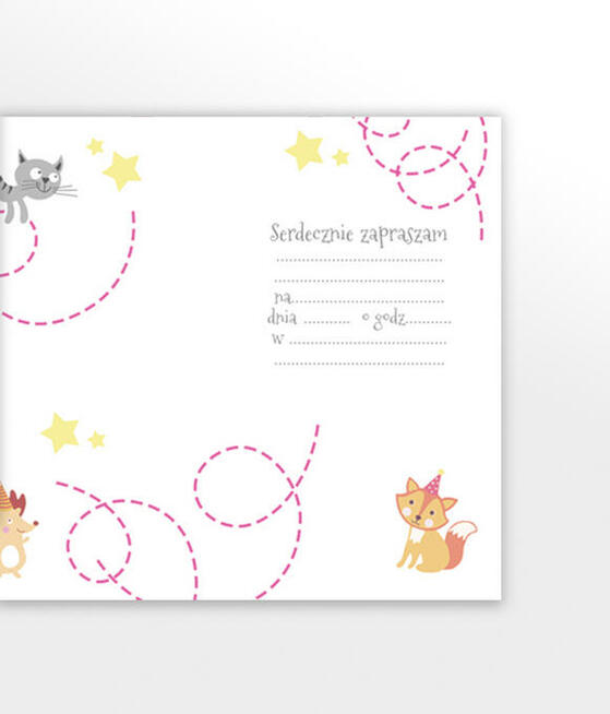 ładne zaprszoszenia dziecięce, bajkowe zaproszenia