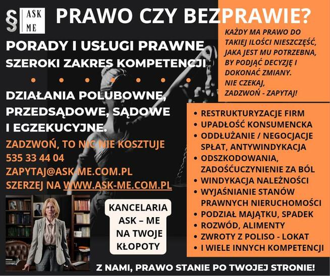 Restrukturyzacja firm, upadłość konsumencka, odszkodowania