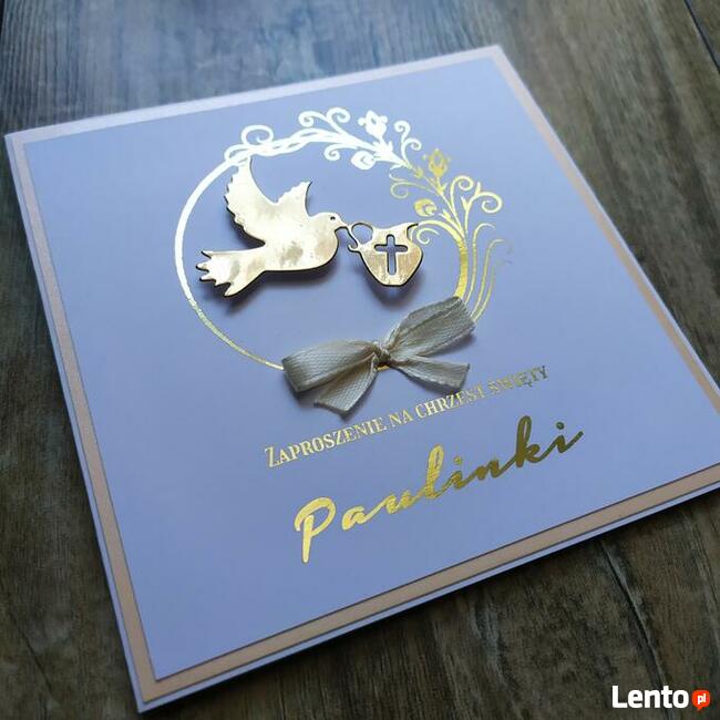 Zaproszenia na chrzest święty