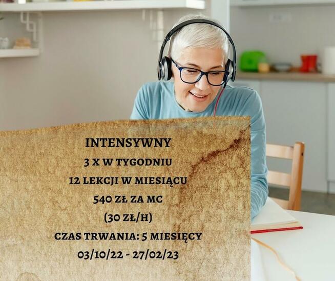 Kursy języka angielskiego online dla dorosłych 30 zł/h