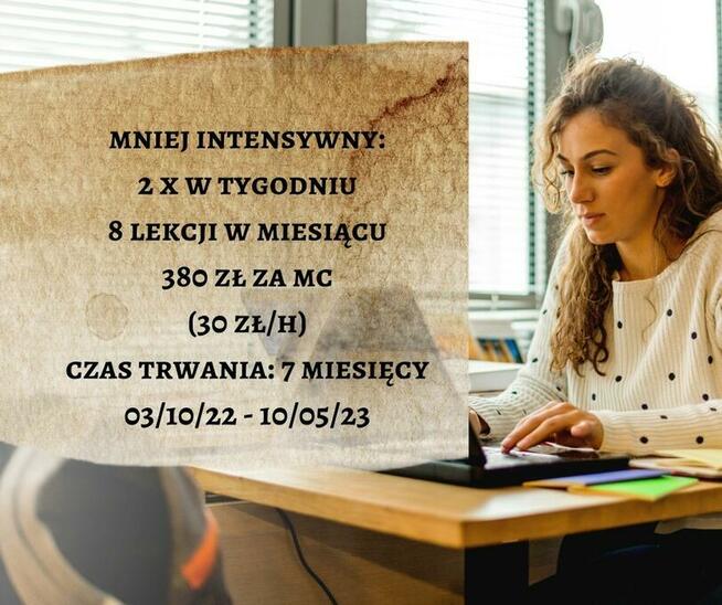 Kursy języka angielskiego online dla dorosłych 30 zł/h