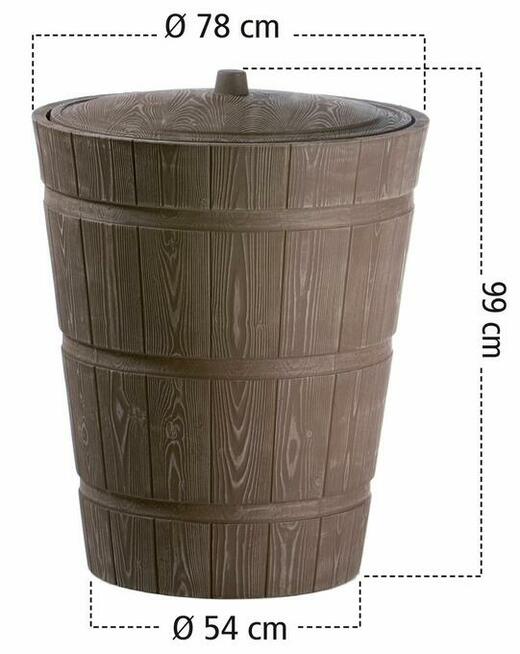 WYPRZEDAŻ Zbiornik na deszczówkę RUSTICO 275 l