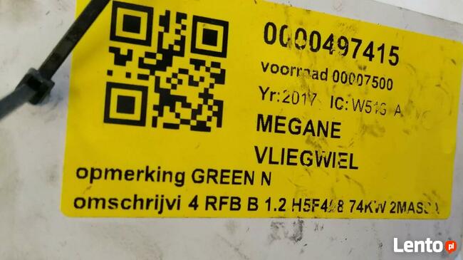 SPRZEGLO DWUMAS RENAULT MEGANE IV 1.2 TCE 15- 74 KW