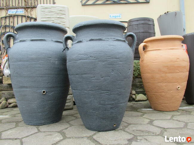 WYPRZEDAŻ zbiornik na deszczówkę antyczna amfora szara 250 l