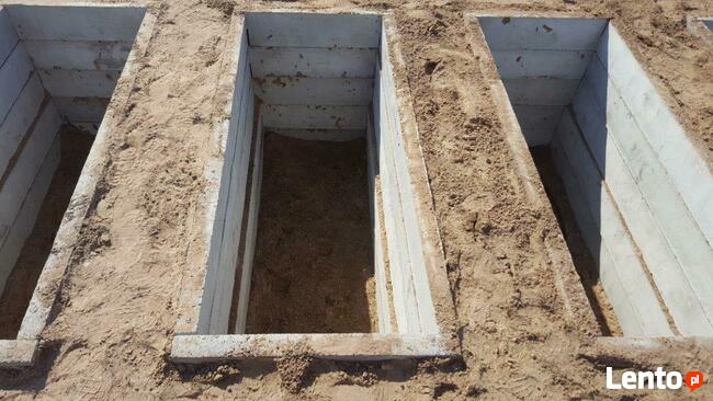 Fundamenty pod pomniki nagrobne