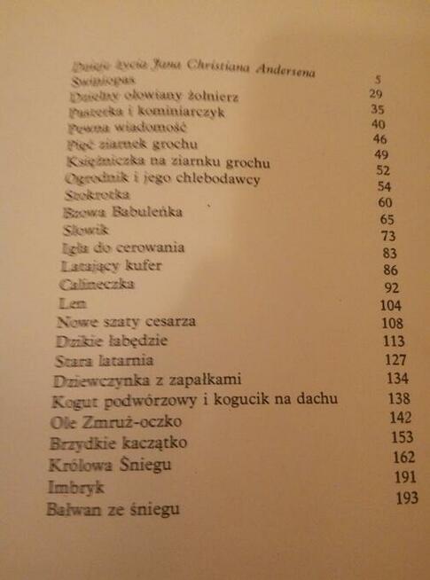baśnie H.CH.Andersen