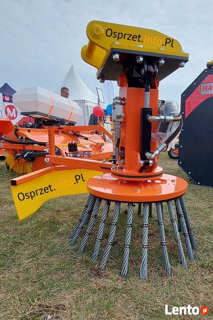 Odchwaszczarka do koparki - szczotka do usuwania chwastów