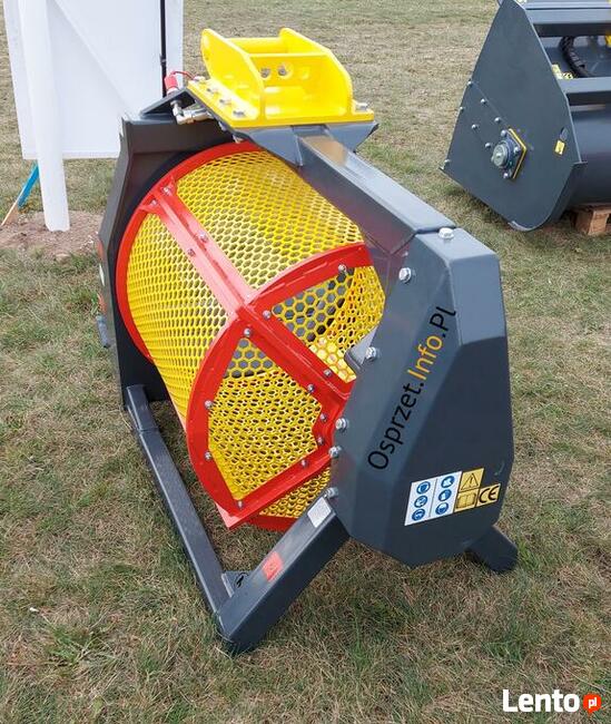 Przesiewacz bębnowy, łyżka przesiewająca do ziemi - 250L