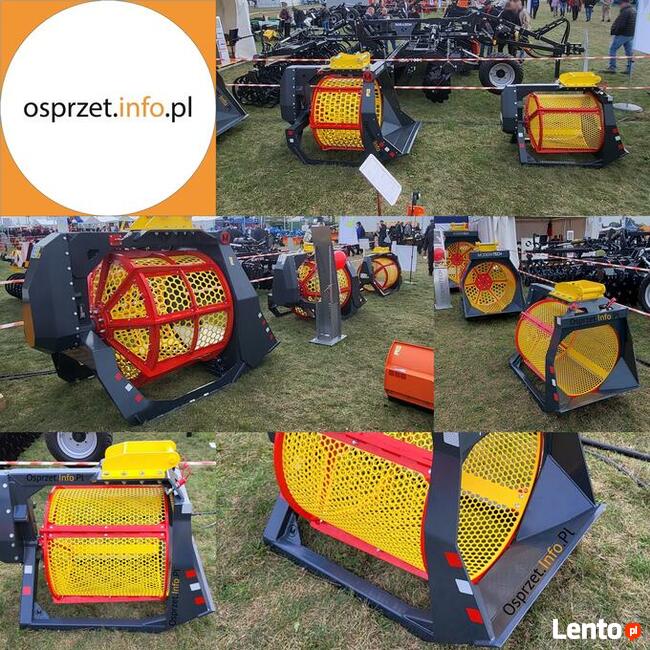 Przesiewacz bębnowy, łyżka przesiewająca do ziemi - 250L