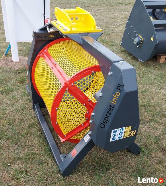 Przesiewacz bębnowy, łyżka przesiewająca do ziemi - 250L