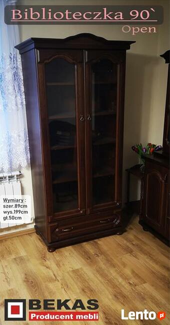 Biblioteczka 90` Pół na Pół Clasik Dąb Rustikal od BEKAS