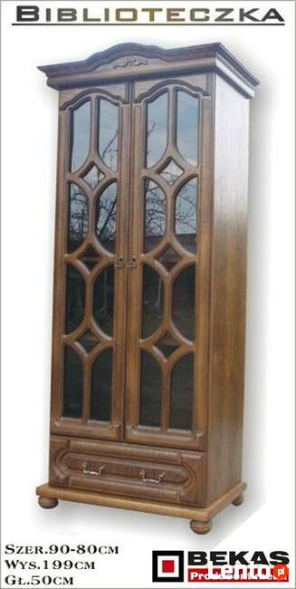 Biblioteczka 90` Pół na Pół Clasik Dąb Rustikal od BEKAS