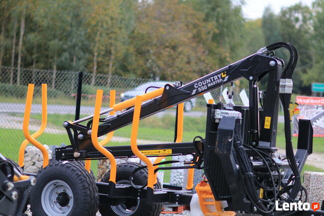 DŹWIG do drewna leśny 4.3m Żuraw przyczepa lesna do zrywki