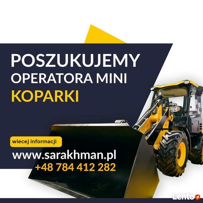 Operator koparki / mini koparki