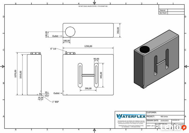 zbiornik 400 litrów stojący woda olej nawadnianie OKAZJA