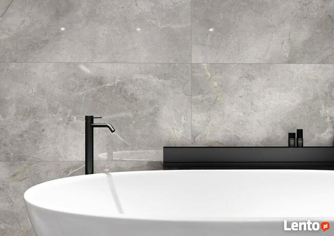 Płytki łazienkowe polerowane szary marmur Masterstone silver