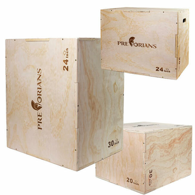Skrzynia drewniana plyometryczna do ćwiczeń Jump Box