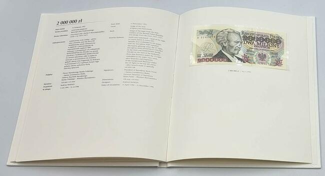 Album NBP Polskie banknoty obiegowe PRL komplet 23szt UNC