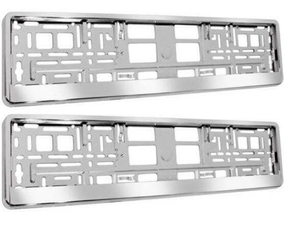 ZESTAW RAMKI POD TABLICE REJESTRACYJNE DO SAMOCHODU *okazja*