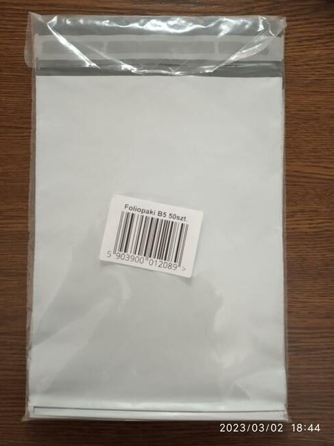 Foliopaki B5 180x250 50szt