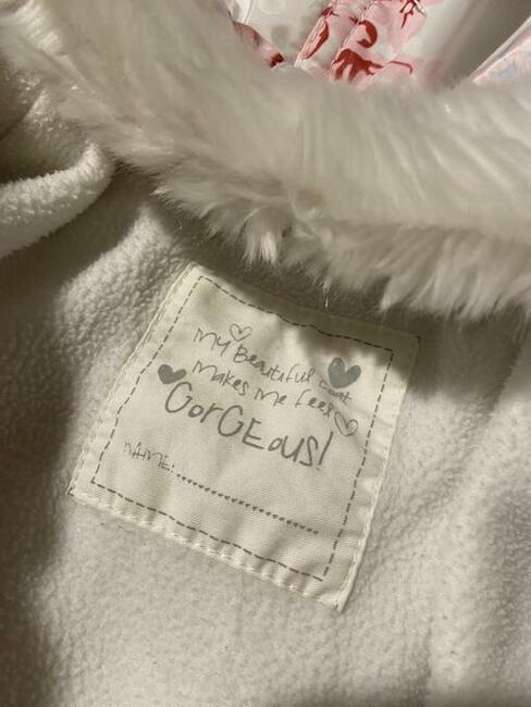 Śliczny płaszczyk kurtka dla dziewczynki 1 do 1,5r