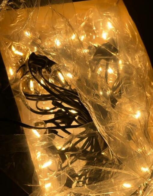 Lampki LED / Girlanda LED 26m 52 żarówk - ciepła biel