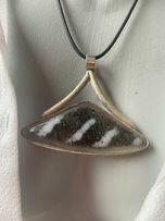 Szklany unikalny wisior rękodzieło wisiorek zawieszka