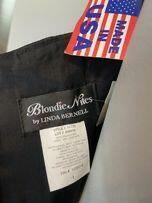 Śliczna suknia wieczorowa 34 czarna cyrkonie