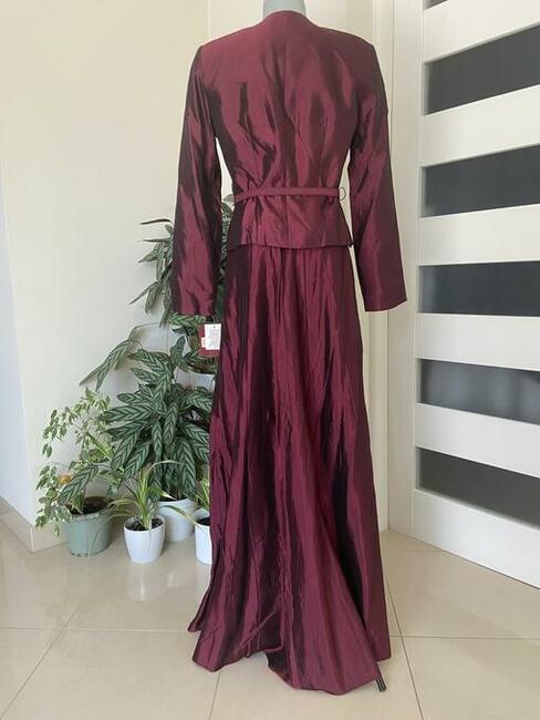 Elegancki komplet sukienka marynarka spódnica