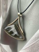 Szklany unikalny wisior rękodzieło wisiorek zawieszka