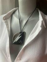 Szklana zawieszka wisior rękodzieło