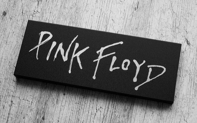 Pink Floyd logo grawerowane na blasze... Grawer Metal Stal