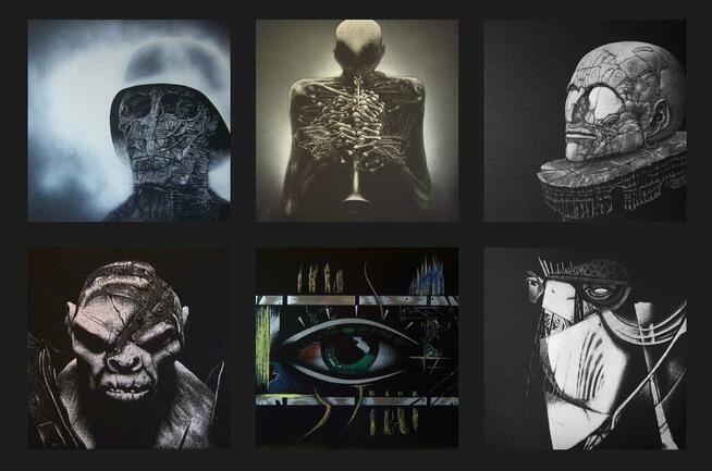 Predator Obraz ręcznie grawerowany na blasze Metal