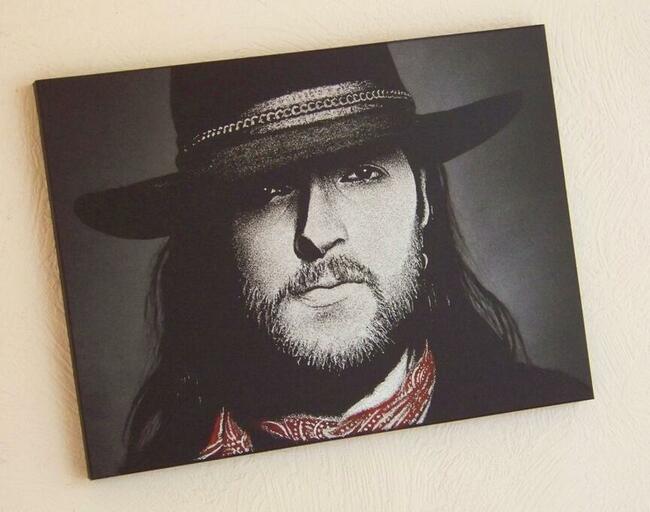 Rysiek Riedel Dżem obraz na blasze ... Grawerka Metal Stal