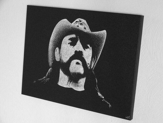 Lemmy Motorhead- Obraz grawerowany ręcznie na blasze...