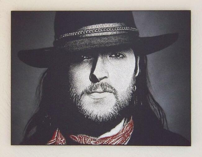 Rysiek Riedel Dżem obraz na blasze ... Grawerka Metal Stal