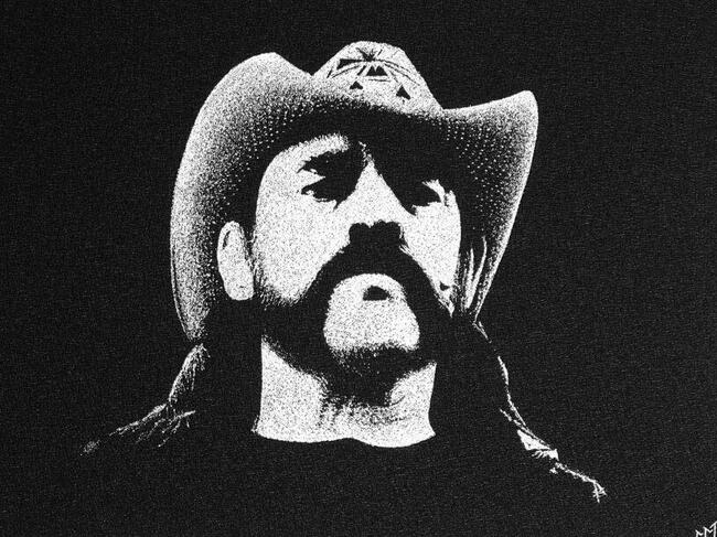 Lemmy Motorhead- Obraz grawerowany ręcznie na blasze...