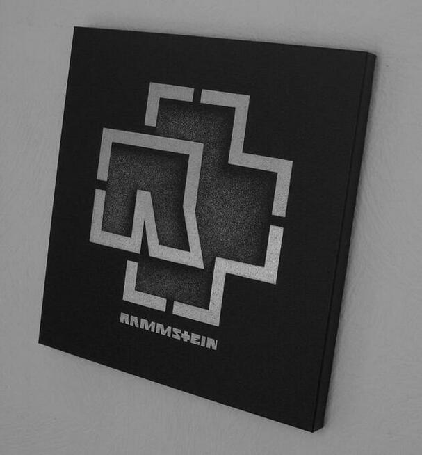 RAMMSTEIN logo grawerowane na blasze Rękodzieło