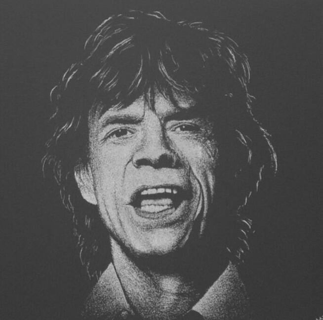 Rolling Stones Mick Jagger Obraz na blasze Grawer