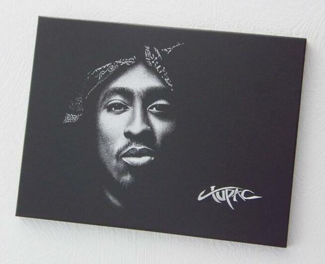 Tupac 2pac Oryg. Obraz na blasze Portret Grawer