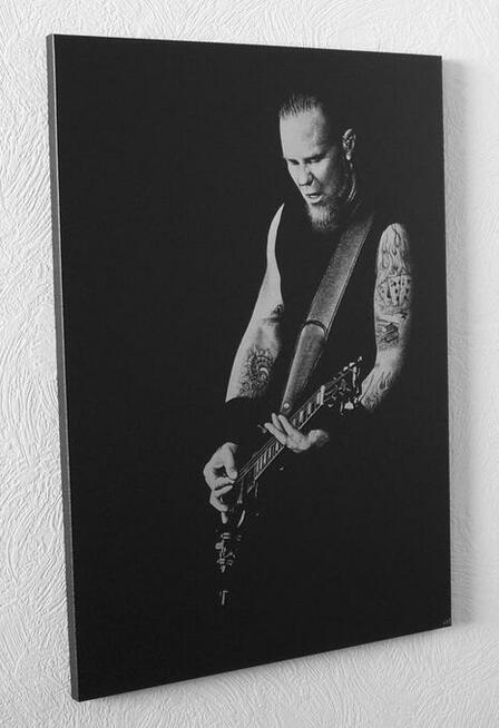 Obraz ręcznie grawerowany w blasze James Hetfield METALLICA