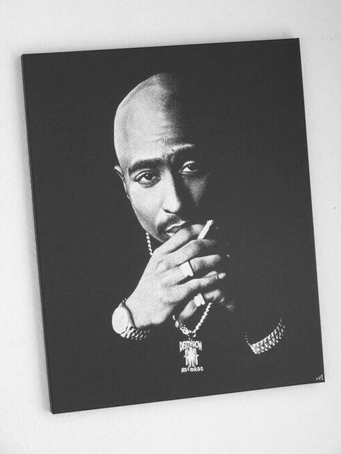2pac Tupac Oryginalny obraz na blasze ... Grawerka