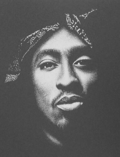 Tupac 2pac Oryg. Obraz na blasze Portret Grawer