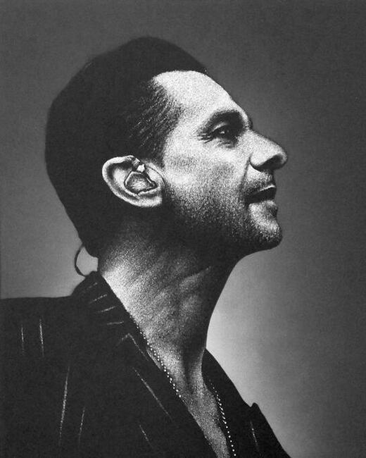 Depeche Mode Dave Gahan obraz na blasze... Grawer Staloryt