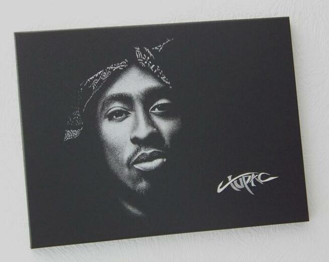 Tupac 2pac Oryg. Obraz na blasze Portret Grawer